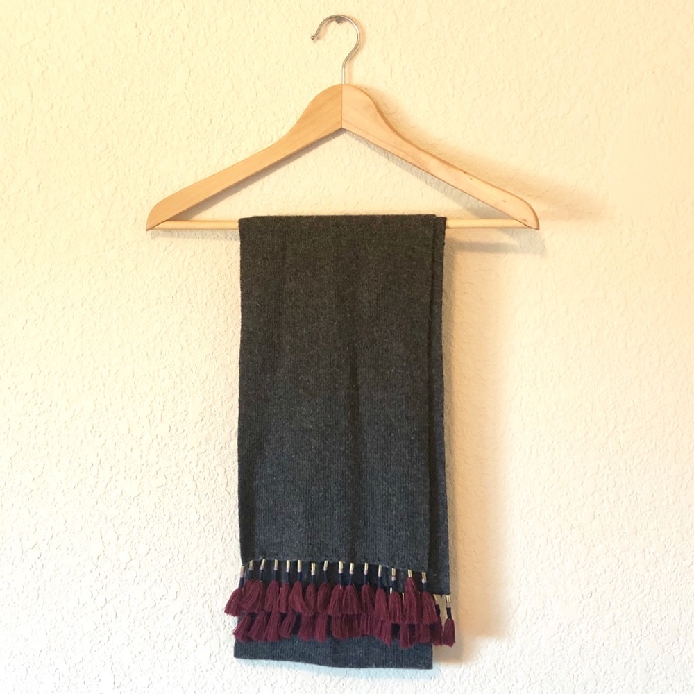 JCrew Wool Tassel Scarf